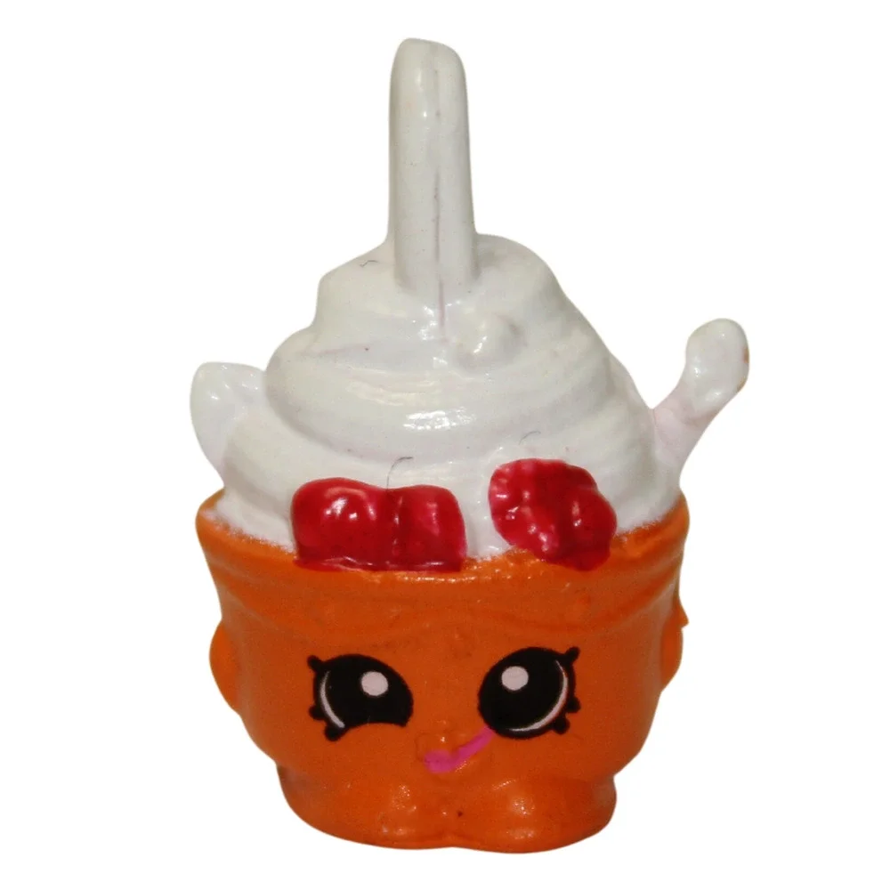 Shopkins Yo-chi Orange Charm #5-117 Season 5 Ultra Rare White Spoon Mistake